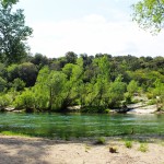 Plage privée de notre camping nature dans les Cévennes - Camping le Val d'Hérault
